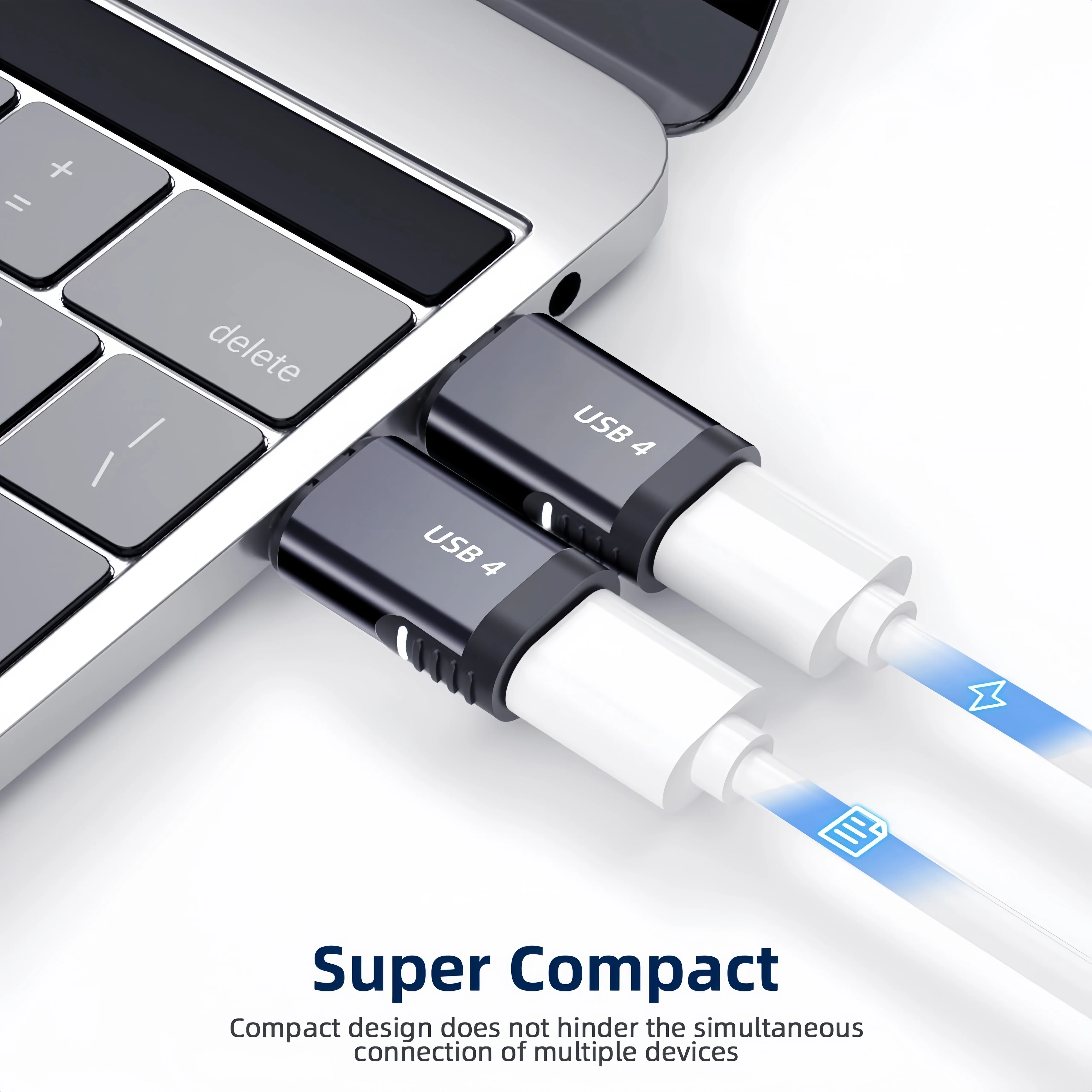 10PCS Ultra-Slim 240W USB-C Magnetic Adapter With USB 4 40Gbps & 8K 60Hz Compatible With IPhone 15/16 Serie And More.