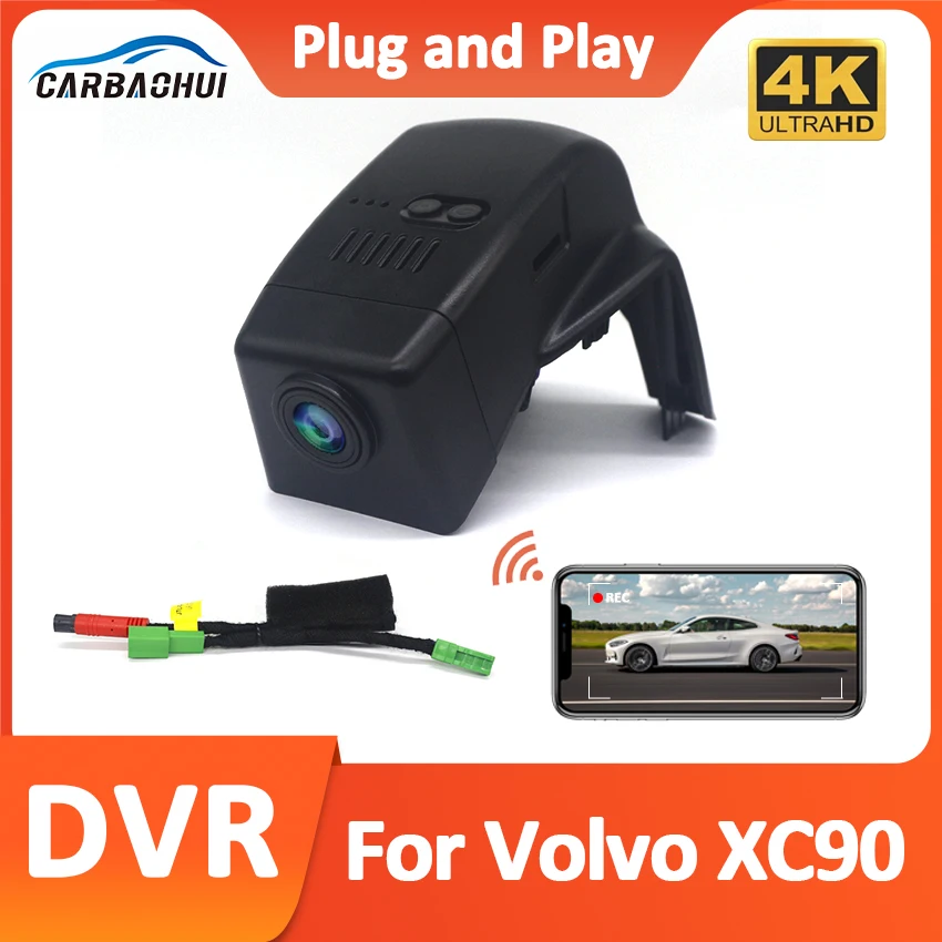 

4K UHD 2160P Car DVR Wifi Camera Video Recorder For Volvo XC90 2015 2016 2017 2018 2019 2020 2021 2022 Plug and play DashCam