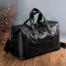 Fitness Gym Bag Man Travel PU Leather Outdoor Sports Handbag Multi-functional Large Capacity Storage Shoulder Trip Bags xa171wd