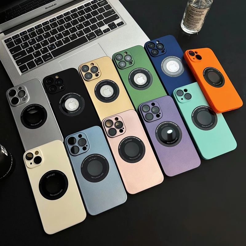 

Luxury For Magsafe Wireless Charge Phone Case For iPhone 12 13 14 15 16 Pro Max Plus Magnetic Bumper Matte Shockproof Cover