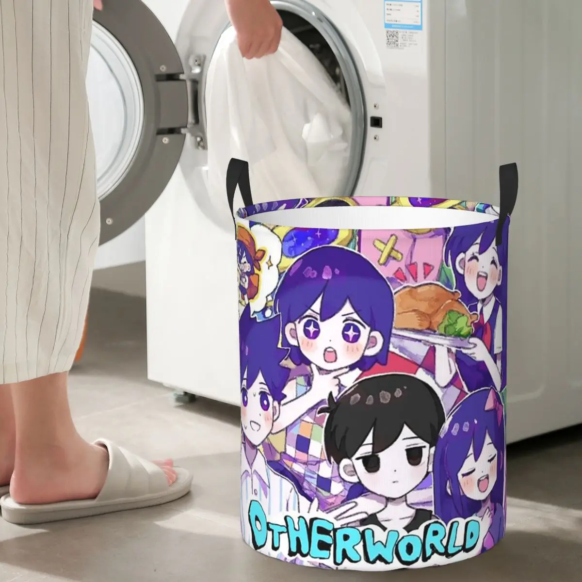 

Omori Hero Sunny Basil мультфильм ужасы складные корзины для белья грязная одежда корзина для хранения мелочей домашний органайзер коробка