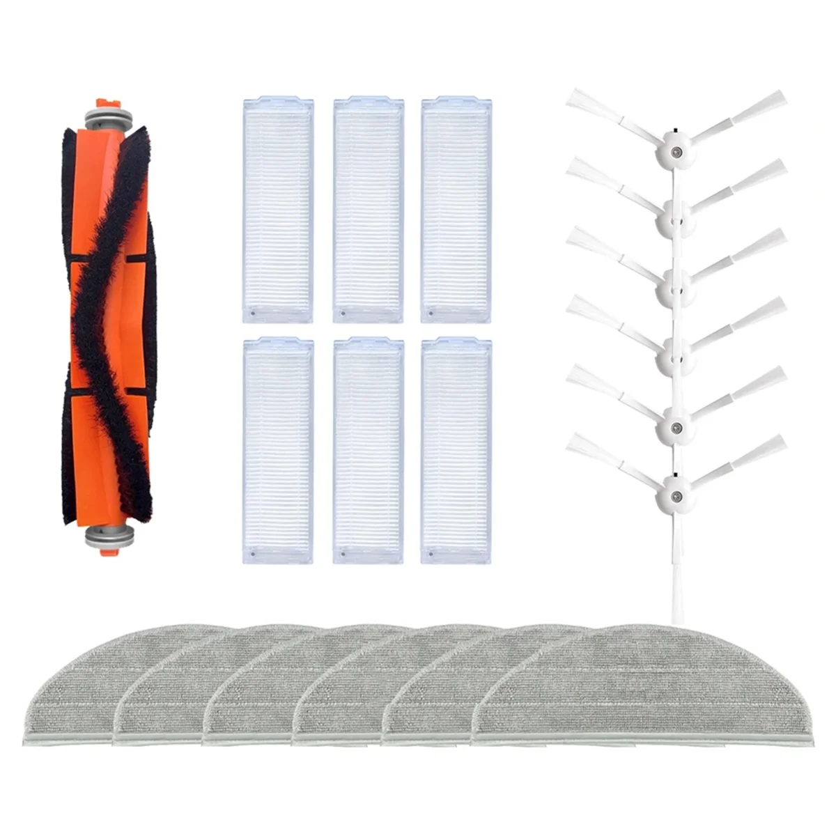 Комплект аксессуаров для робота-пылесоса Alpha 3 VXVC25/MJSTP/G10, основная боковая щетка, HEPA-фильтр, запасные части для швабры