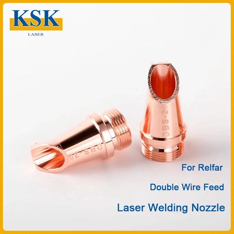 KSK Relfar Welding Torch Double Wire Feed Welding Copper Nozzle  DBS-16B DBS-20B Spare Parts for Handheld Laser Welder