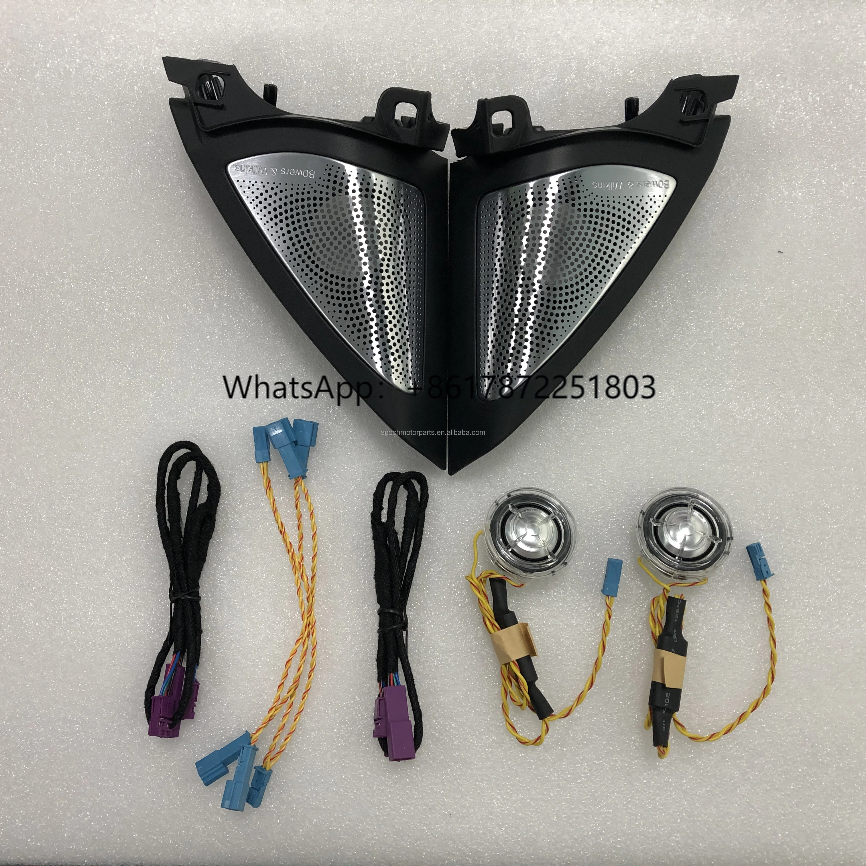 

Epoch MotorParts Car Decorate Led Ambient Light Speaker Cover Refit A-pillar Door Speaker Led Luminous Cover for 4 Series