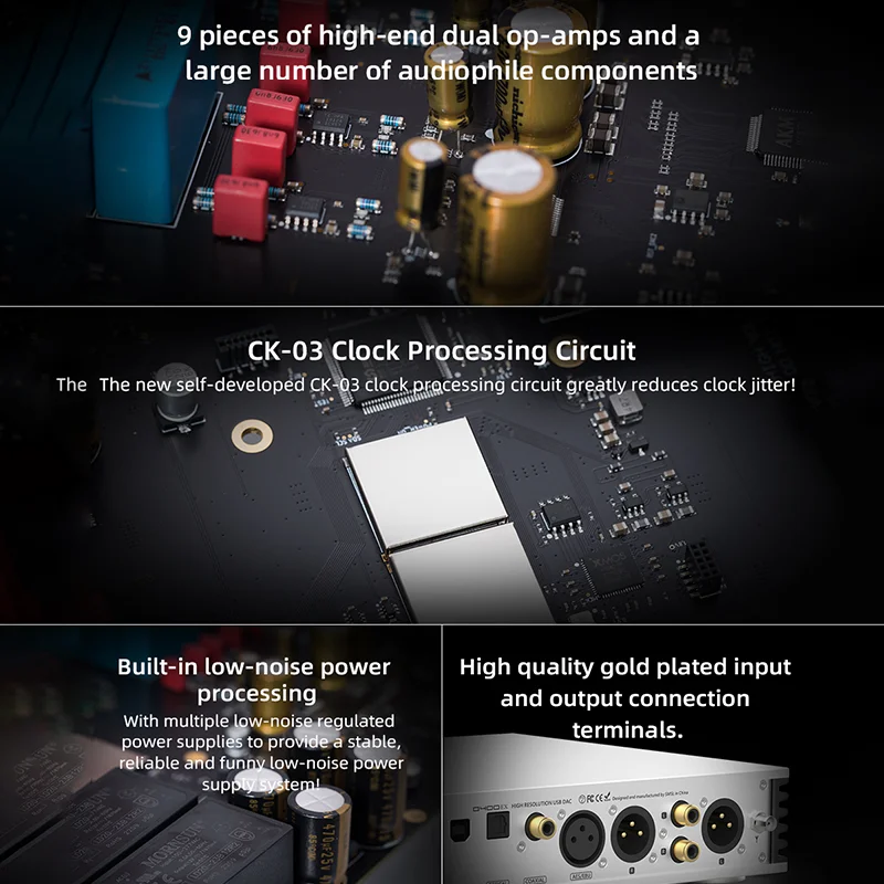 SMSL D400EX Hi-Res Audio Decoder 2x AK4499EX DAC Chip XU316 MQA USB DAC Optical Coaxial I²S Bluetooth Input With Remote Control view 5