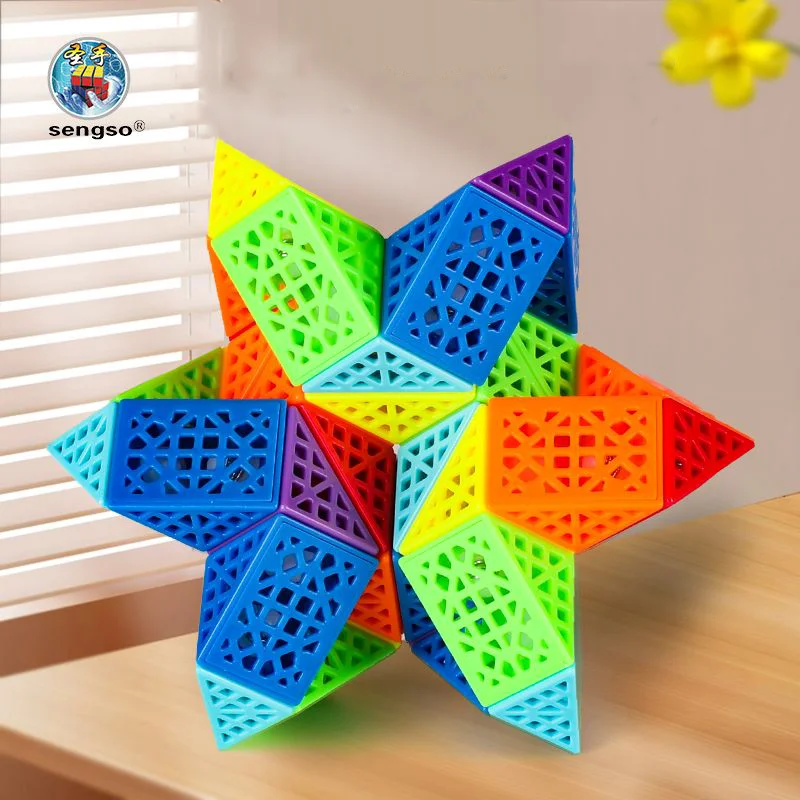 SENGSO Hollow Magic Ruler 24/36/48/60/72 Segments Blocks Magic Snake Cube Fidget Toy for Kids a Fun and Entertaining Puzzle Cube
