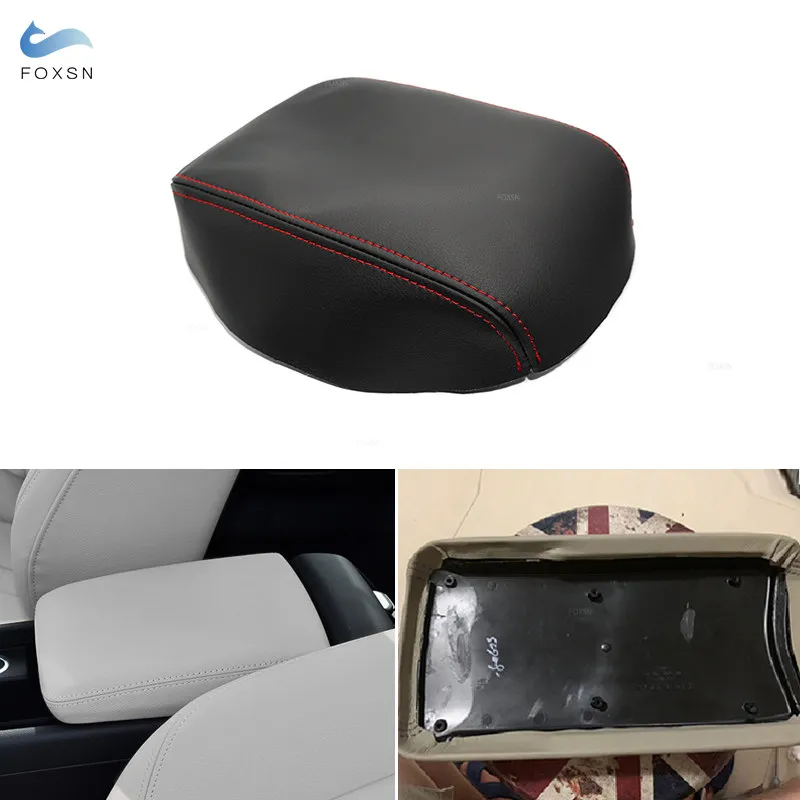 For Audi A4 B9 2017 2018 2019 Microfiber Leather Car Interior Center Console Armrest Box Cover Protection Trim with adhesive
