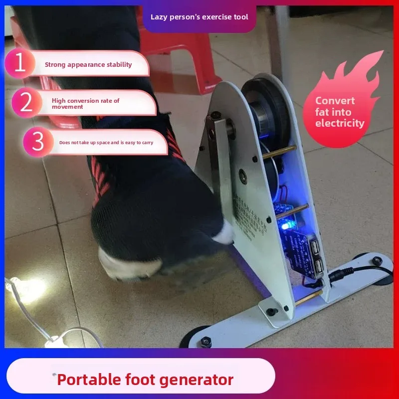 Portable Pedal & Hand Crank Generator – Fitness Exercise Bike with USB Charging,Rehabilitation Training & Emergency Power Supply