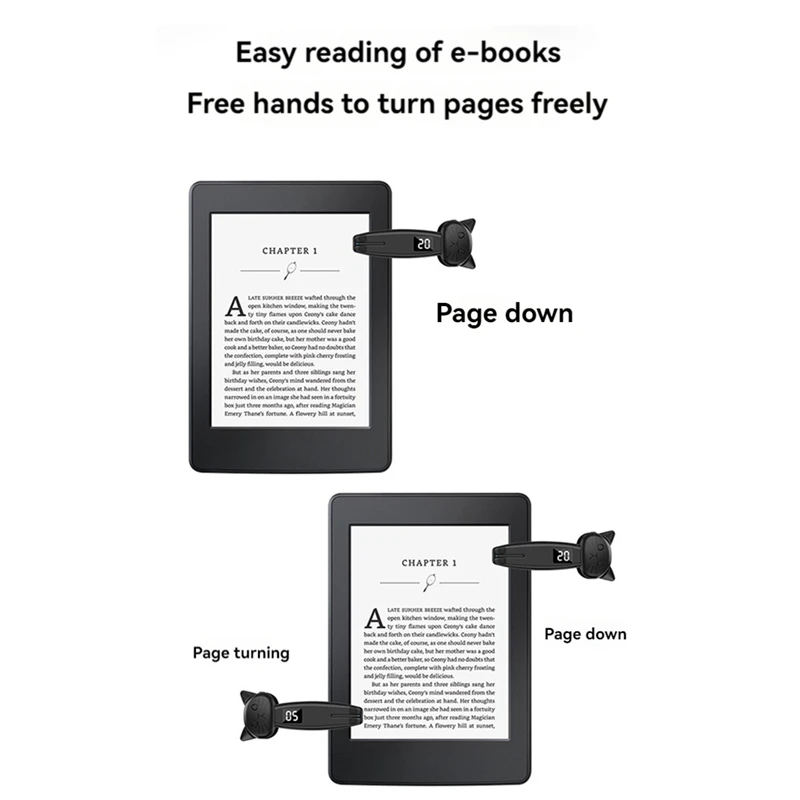 Remote Control Page Turner Bluetooth-Compatible 5.3 E-Reader Controller Camera Shutter Phone Screen Device For Kindle