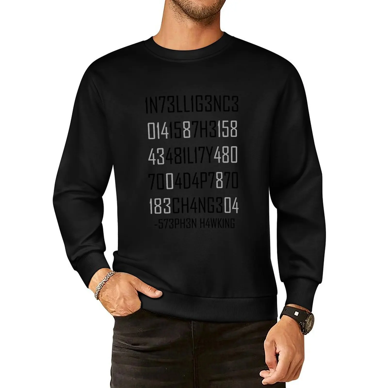 

Adapt or Die Encoded Pullover Hoodie korean clothes men's clothing graphic t shirts men autumn sweatshirt