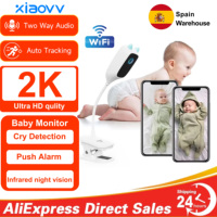XIAOVV 4MP 5/2.4GHz WiFi Indoor Home Security Mini IP Camera Smart CCTV Pet Camera Baby Video Monitor 24/7 Surveillance Camera