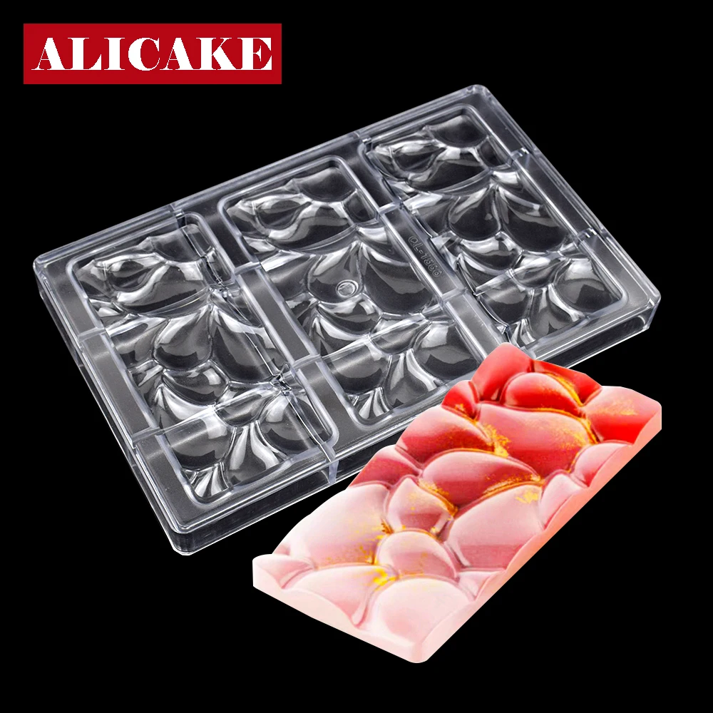 

3D Polycarbonate Chocolate Molds Professional 4 Shape Diamond 28 Cavity Baking Pastry Tools