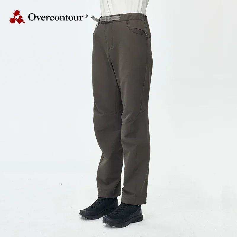 Overcontour X Ailaisen Kawa Man / Women Outdoor Windproof and Warm Softshell Hiking Trousers Rainproof Wear Resistant