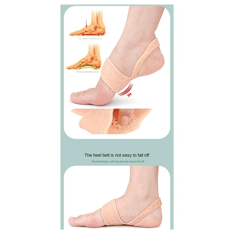 A97G واقي للقدم مع فتحات لامتصاص الصدمات، نصف وسادة ناعمة ومضادة للتآكل، حزام للقدم الشد