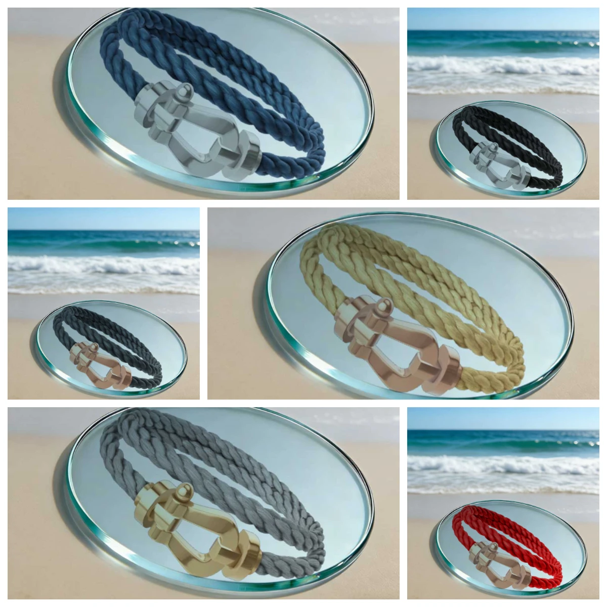 

Large-sized titanium steel double nylon rope without zirconium - an exquisite gift for women to wear daily or for parties