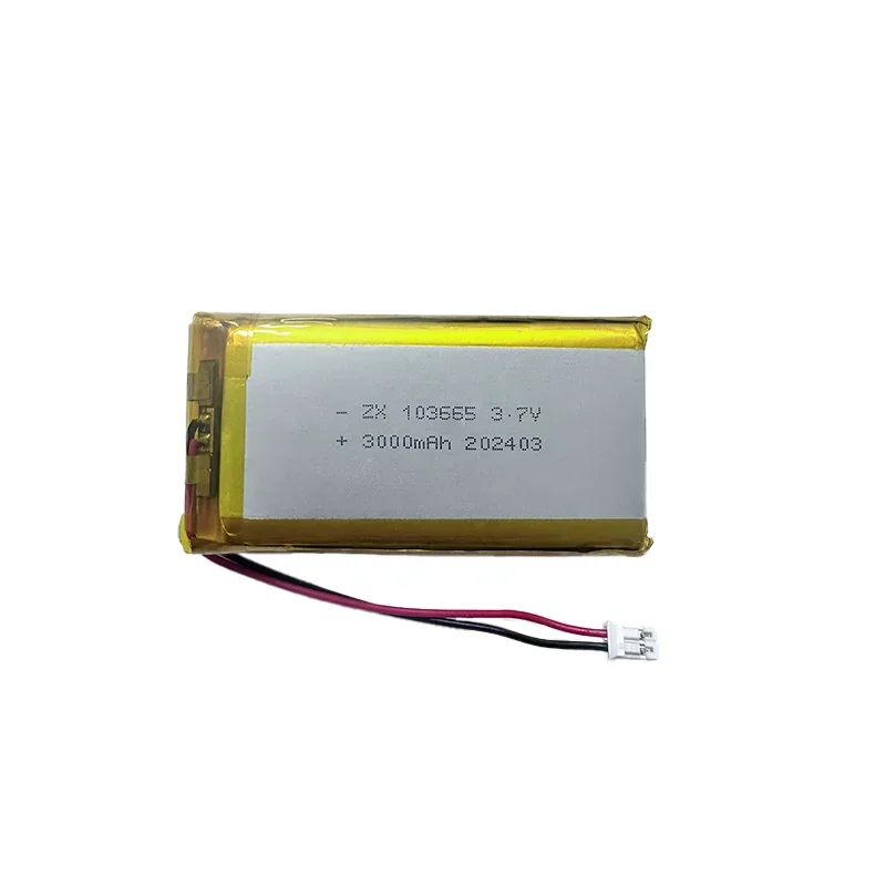 103665 Lithium Polymer Battery 3.7V 3000mAh with jst PH 2.0mm 2pin plug Open source console Miyoo Mini Plus Game machine