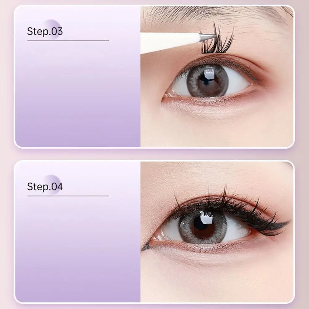 Natural Simulation Manga Lashes Segmented Self-grating Little Devil False Eyelashes Trilogy Long Eyes Wide Stem Eye Extension