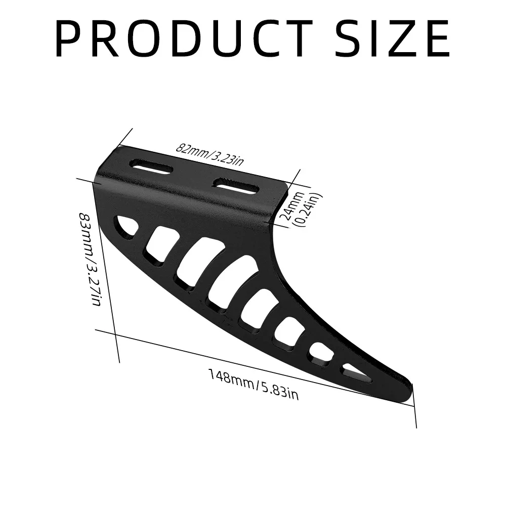 Motorcycle Shark Fin Raw Alloy Aluminium Chain Racing Chain Toe Guard For ACU Race Bike - view 6
