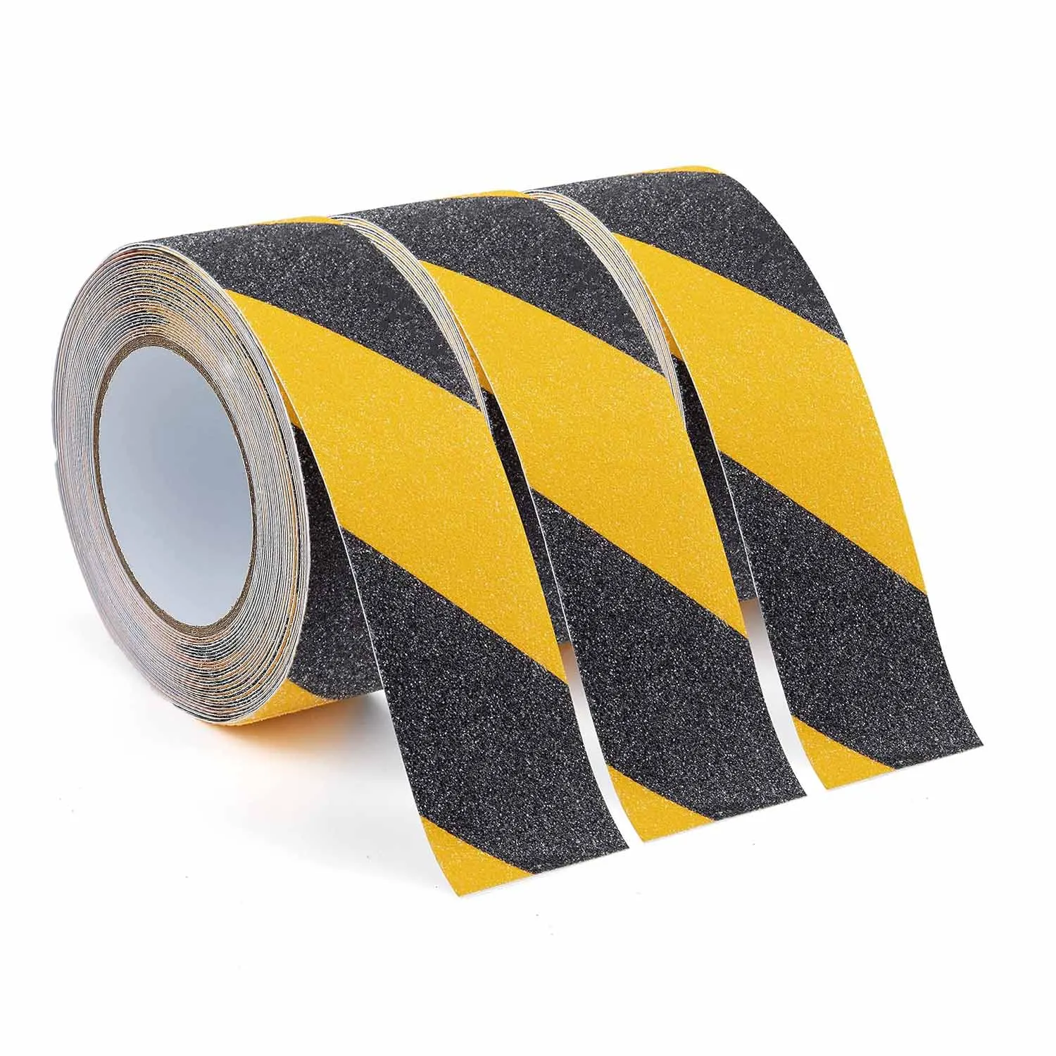 Black&Yellow Heavy Duty Anti Slip Tape for Stairs Outdoor/Indoor Waterproof Grip Tape Safety Non Skid for Stair Steps Anti-Slip