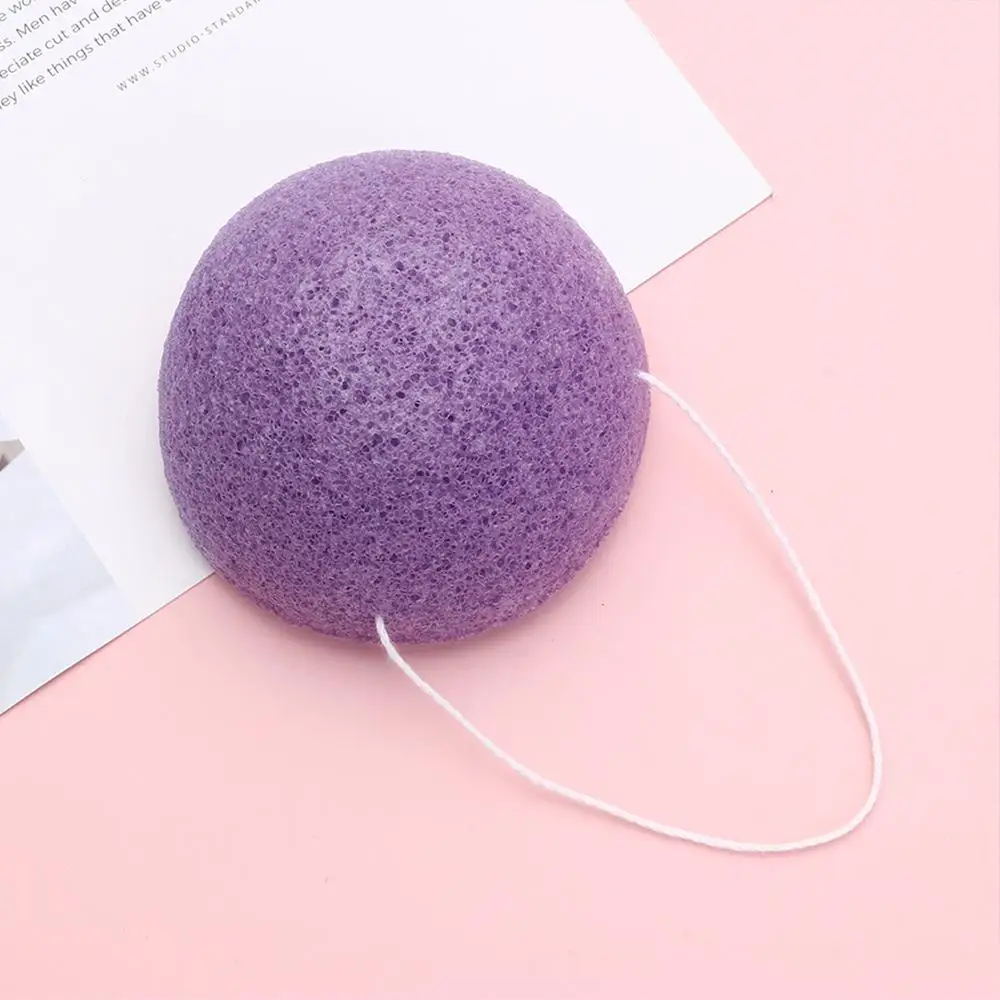 Material Skin Care Facial Cleansing Exfoliator Konjac Cleaning Sponge Face Wash Puff Face Wash Cleaning Sponge For 1PC