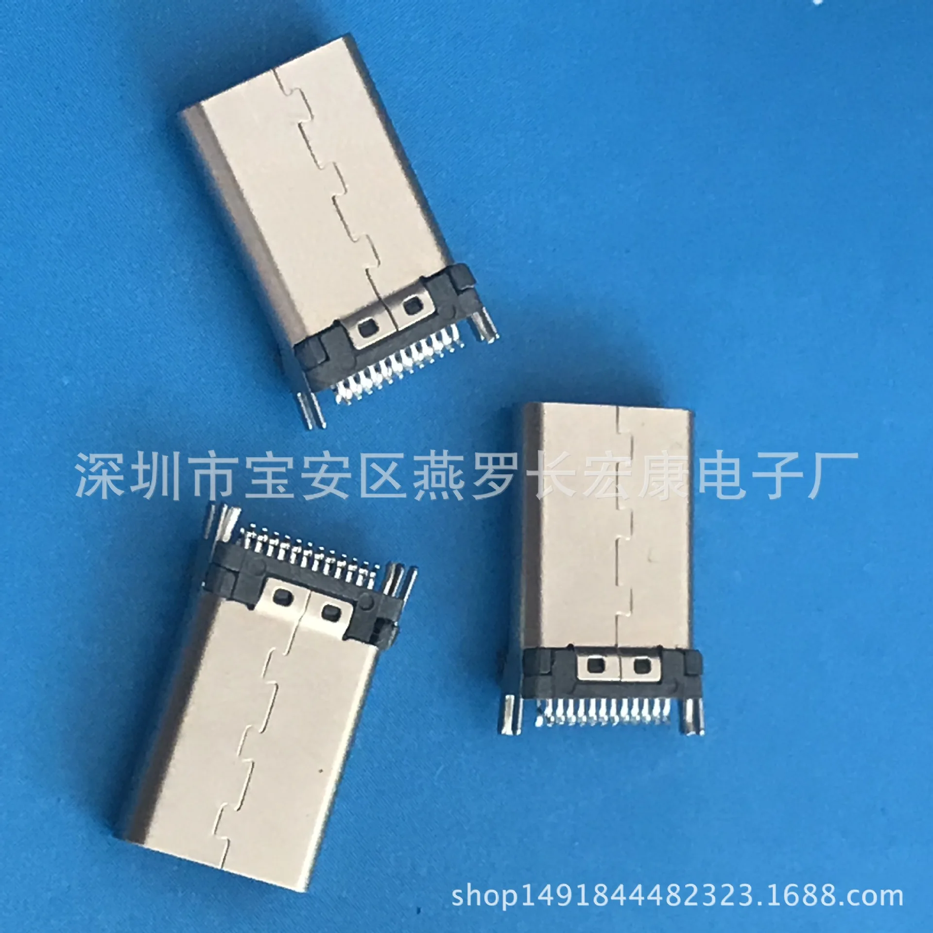For Extended/TYPE C 24P Male Splint 180 Degree Clint 0.9/1.0 Plug USB 3.1 Exposed 10mm