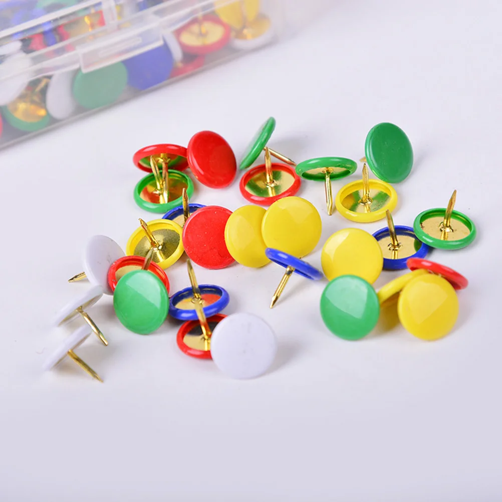 

300Pcs Plastic Colorful Push Pins Thumb Tacks Round Head for Home School Office Cork Notice Boards Photos Thumb Tacks