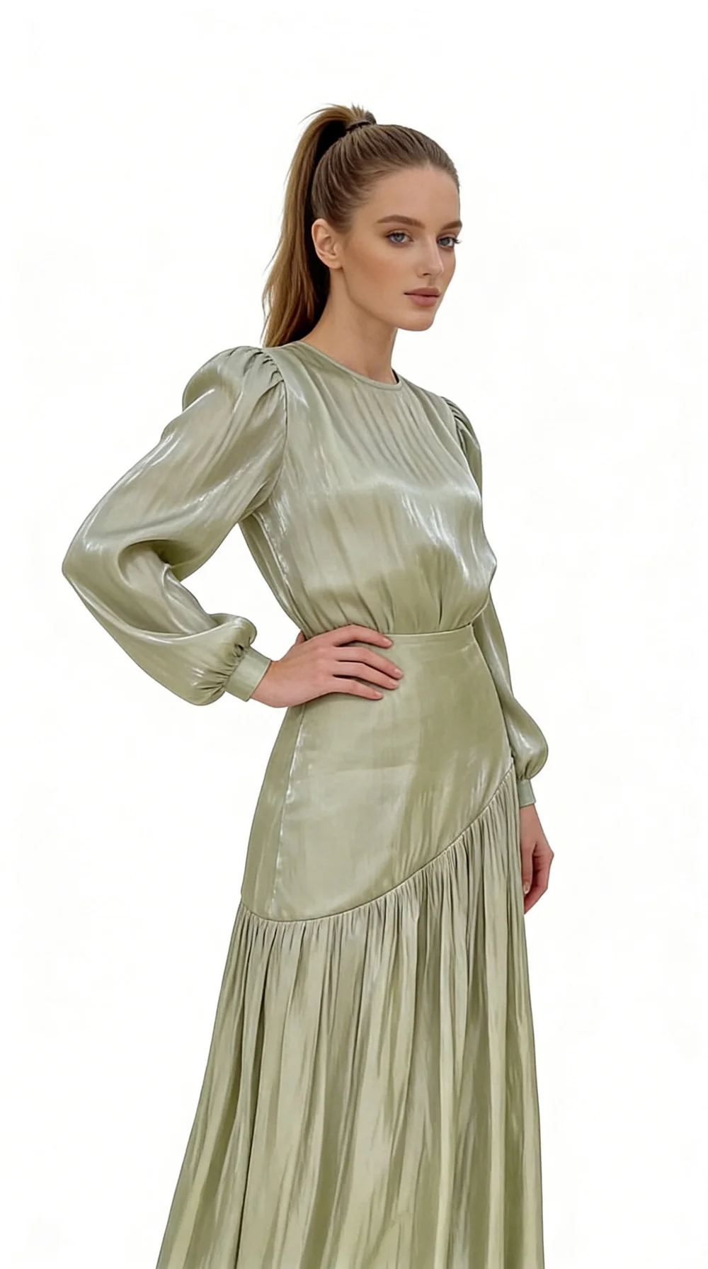 

Eid Djellaba Muslim Dress Abaya Casual Kaftan Women Long Sleeve Pleated Sundress Robe Marocain Femme Ramadan IsIamic Clothing