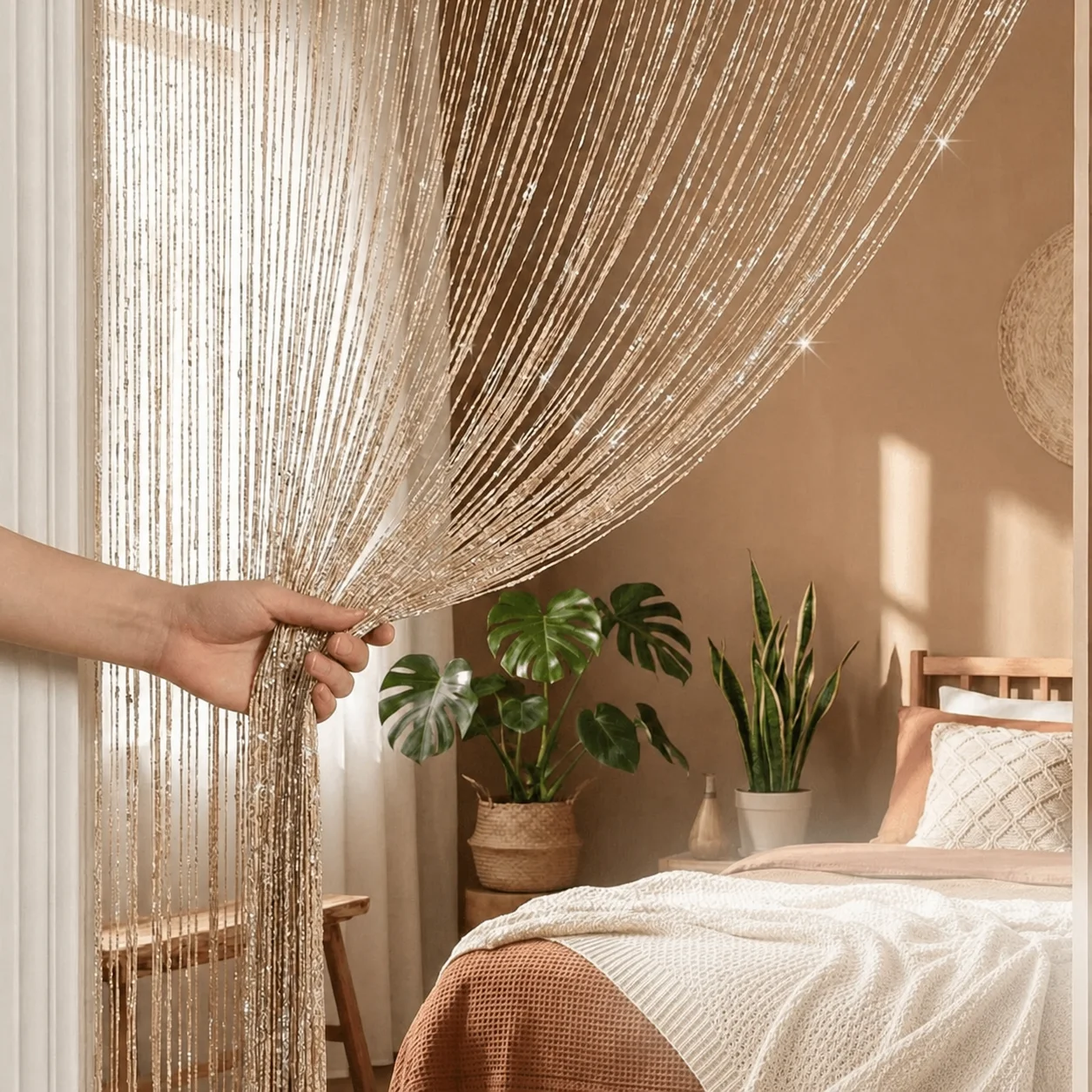 1 adet altın rengi Bohem tarzı - Sequin Fabric Panel incelemesi ve fiyatı