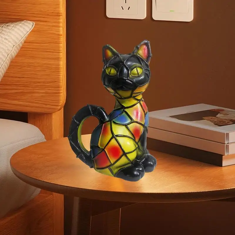 LED الراتنج الجدول مصباح الحيوان سلسلة السرير ضوء الليل المنزل الحلي لغرفة المعيشة غرفة نوم مكتب ديكورات المنزل