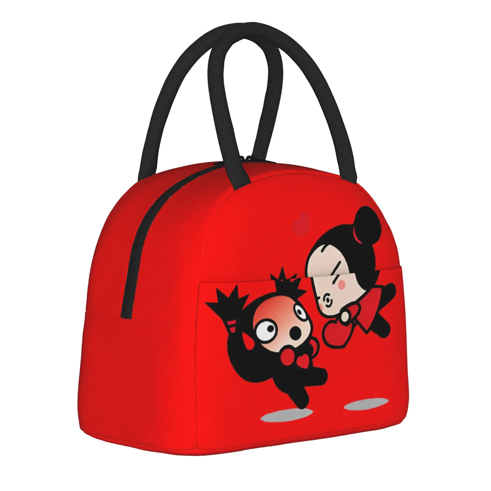 Pucca And Garu Love Insulated Lunch Bag Cooler Bag Reusable,Lunch Container  Large Tote Lunch Box for Men Women College  Travel
