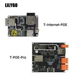 LILYGO® TTGO T-Internet-POE ESP32-WROOM LAN8720A Chip Ethernet Adapter And Downloader Expansion Board Programmable Hardware