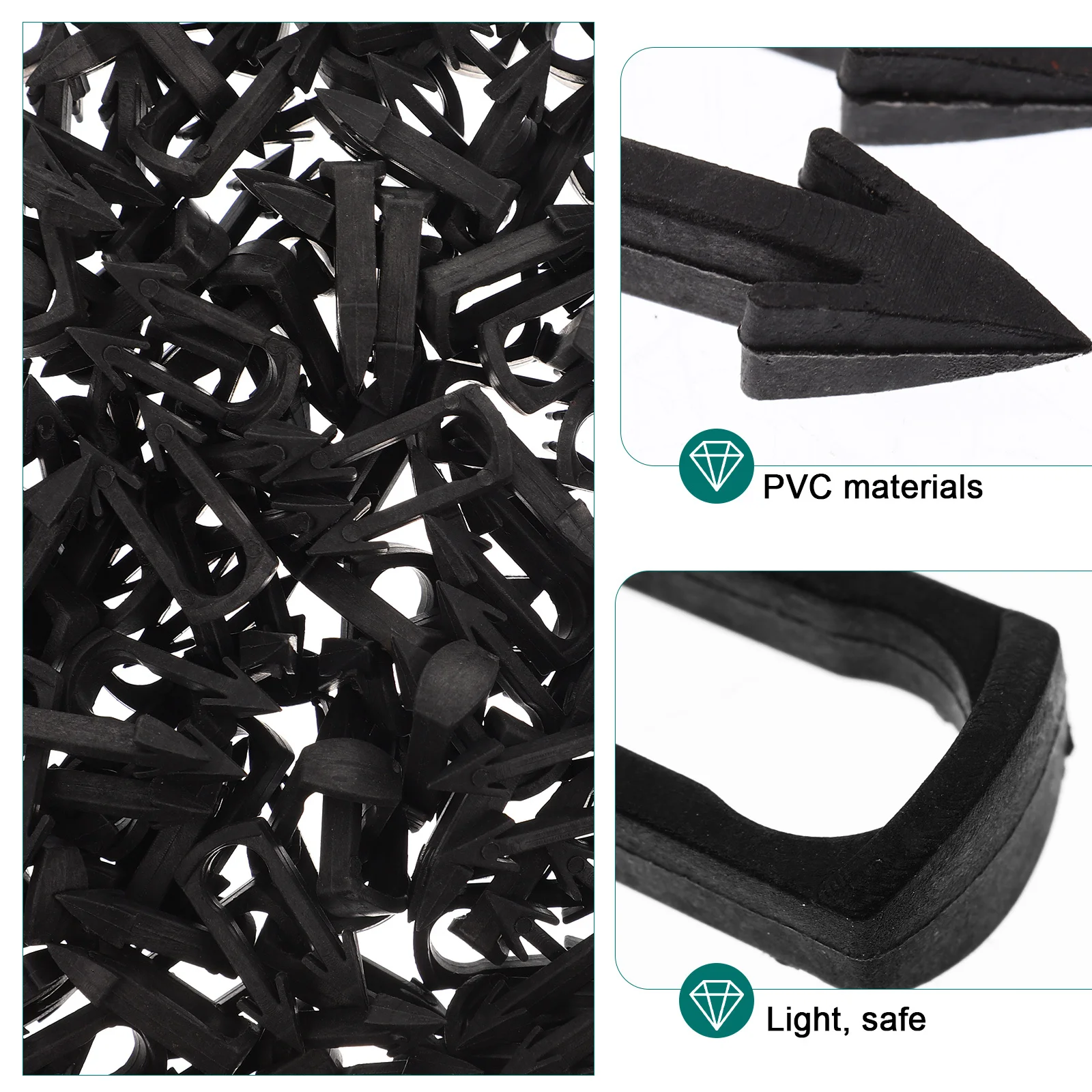 

200Pcs Gardening Plant Fixing Clips Plastic Durable Fastening Vines Clamps for Vine Support Plant Care and Stolon Vine Fixing