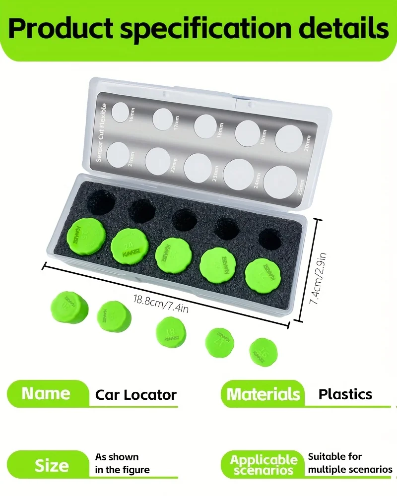 Auto-Vinyl-Installationszubehör 16-25 Millimeter Sensor-Schneidset Auto-Radar-Lochschneidhilfswerkzeug Geeignet zum Schneiden – Detail 2