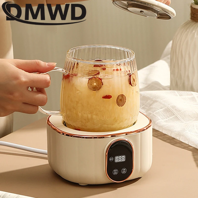 Dmwd 1.8l chaleira elétrica do agregado familiar vidro saúde preservar pote automático multicooker bule de café sobremesa fogão 800w