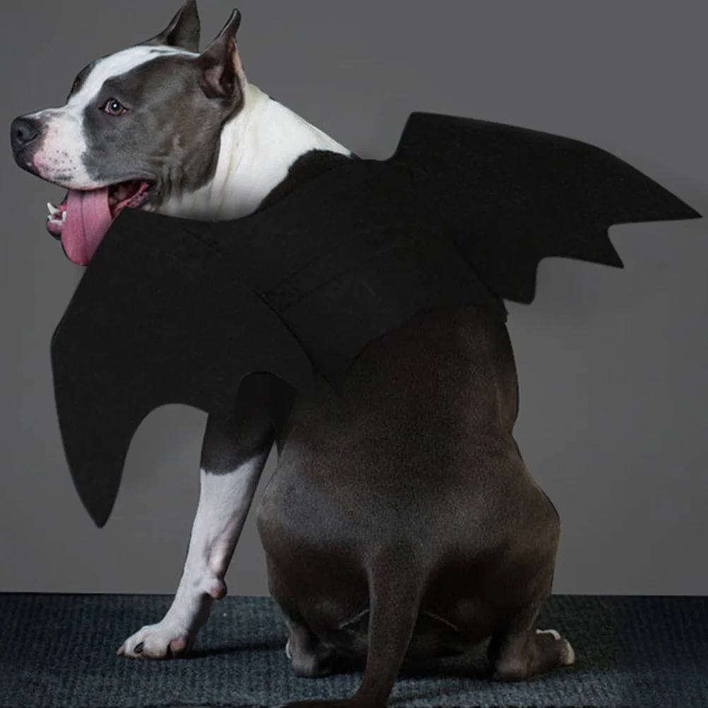 

Pet Bat Wings Dress Funny Dog Costume Halloween Outfit Puppy Apparel Novelty Size L Holiday Party Clothes
