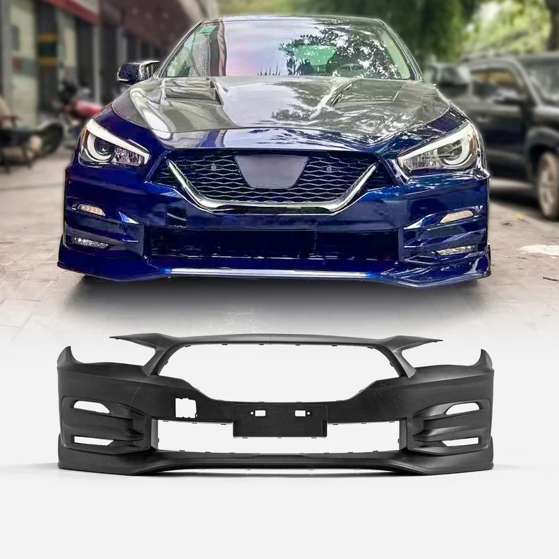 PP Plastic For Infiniti Q50 V37 Nismo Type Front Bumper With DRL & Grill 15Pcs (Fits Pre-facelift & facelift model)
