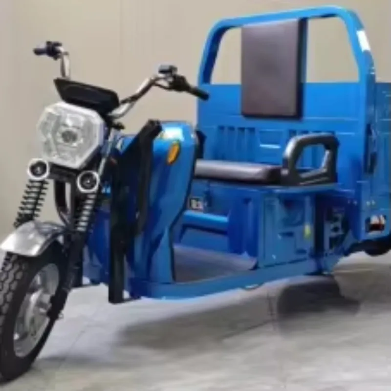 All Terrain Electric Cargo Tricycle Good Climbing Ability Three Wheeler Electric Trike Rural Unpaved Road Goods Transportation