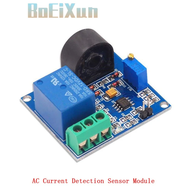 5V 12V 24V AC Current Detection Sensor Module Relay Protection Module 5A Over-Current Overcurrent Protection Switch Output