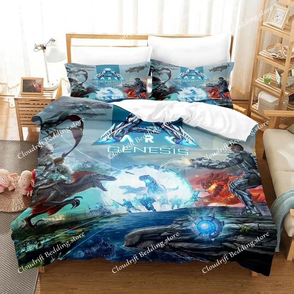 3D Print Game ARK Genesis Season Bedding Set Single Twin Full Queen King Size Bed Set Teenager Bedroom Sheet Set Home Textiles