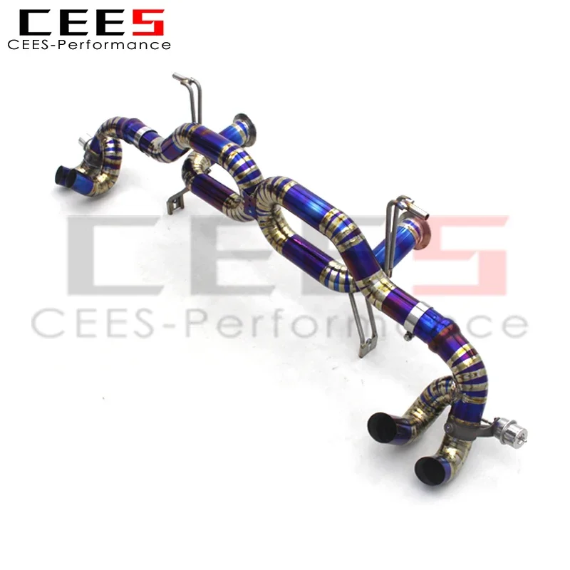 CEES  outlet Titanium Catback Exhaust System For Lamborghini LP580 LP610 High Performance Exhaust Pipe