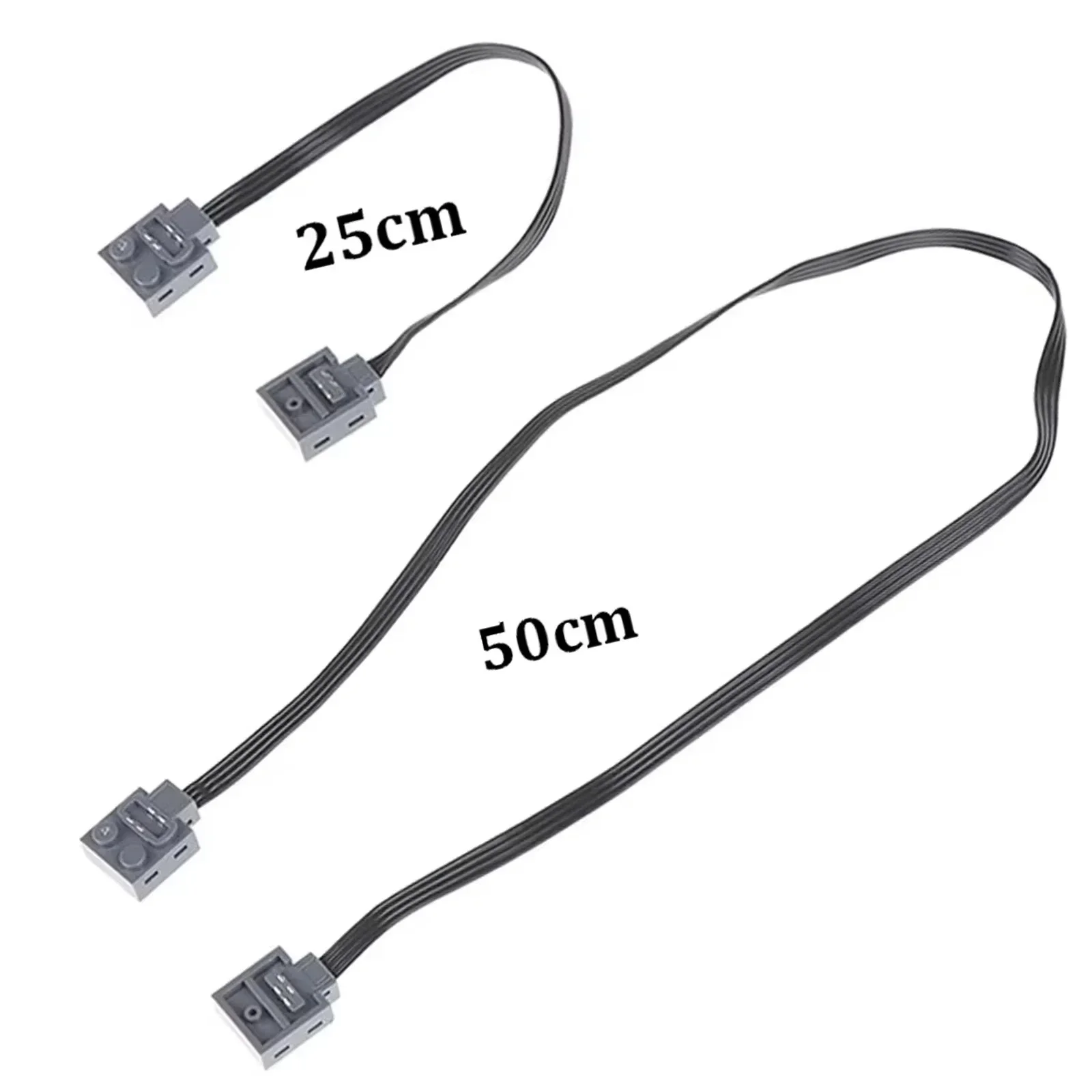25/50CM Power Functions Extension Wire Cord Connectors Compatible with Major MOC Motor 8886 8871 8870 LED Light Link Line 8869