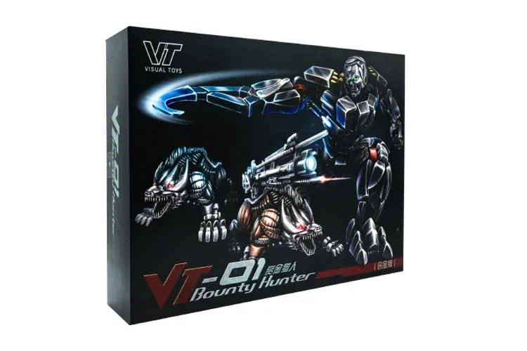 In Voorraad Transformatie Speelgoed VT01 VT-01 Lockdown Zwarte Legering Versie Met Dubbele Honden Filmversie Robot Actiefiguren Poppen
