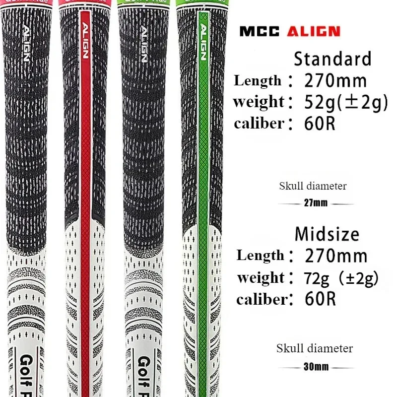 1PC MCC ALIGN indicator line Cotton golf grip Men's rubber golf grip Club grip Standard/medium grip New style