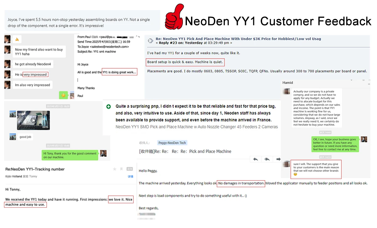 NeoDen YY1 Mini pantalla táctil de 2 cabezales de bajo costo montaje Pcb automático producción electrónica pequeña máquina de recogida y colocación Smt Smd
