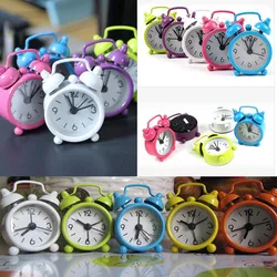 Creative Cute Mini Metal Small Alarm Clock Electronic Home Children's Room Decoration Small Alarm Clock Маленький будильник