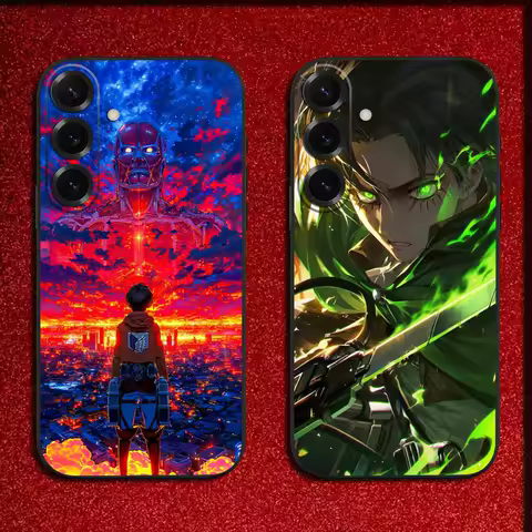 A-Attack on T-Titan Anime Phone Case For Samsung S25,S24,S21,S22,S23,S30,Ultra,S20,Plus,Fe,Lite,5G Black Cover