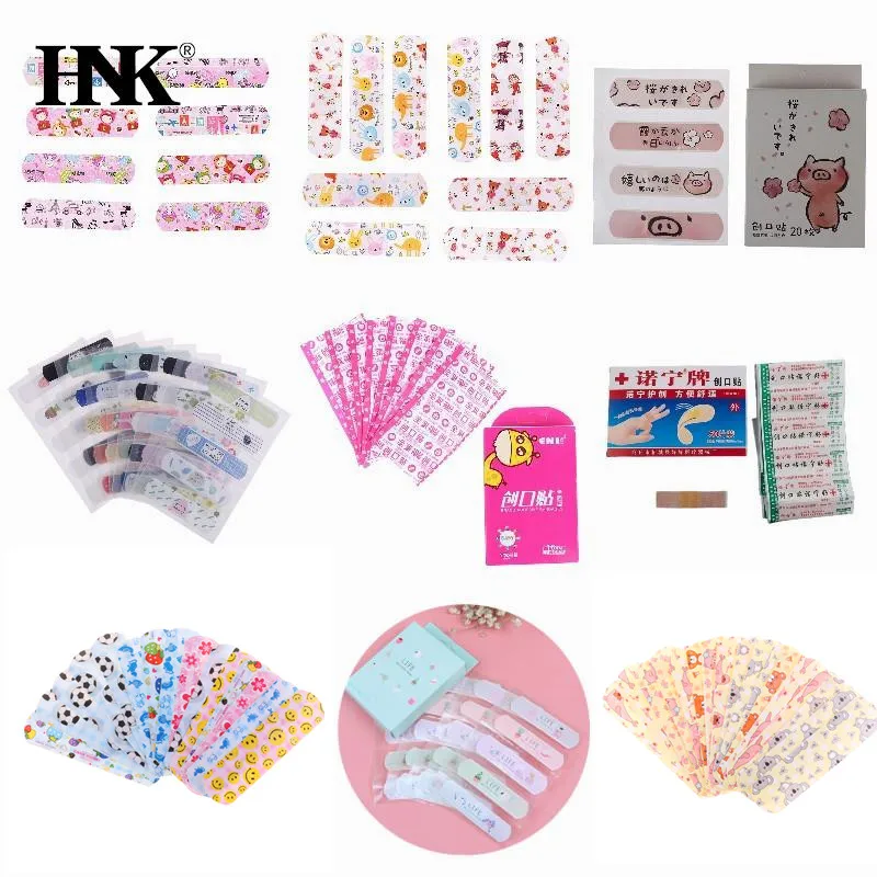 

10-120pc Waterproof Cute Cartoon Patterned Band Aid Adhesive Plaster Bandage Patch Banditas Hemostasis Wound Strips For Children