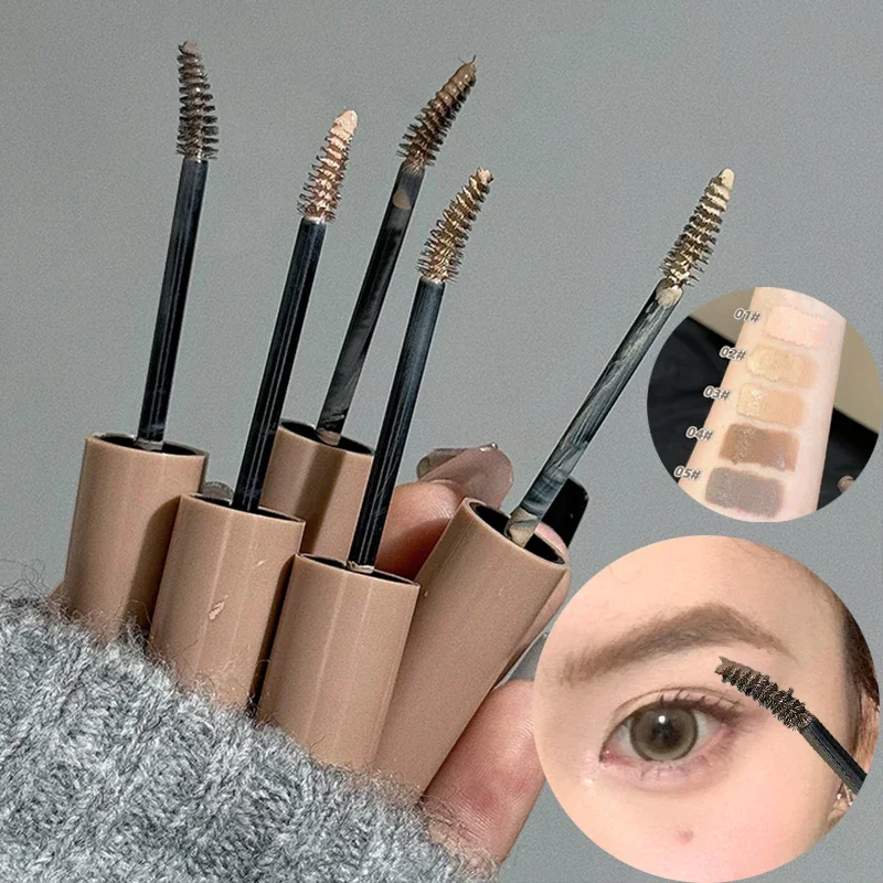 Creme de sobrancelha tingido natural, alto pigmento, de longa duração, à prova d'água, natural, selvagem, intensificador de sobrancelha, rímel cosmético