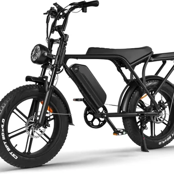 Ouxi-V8 Electric Bicycle for Adults, Fat Tire E-bike, 48V, 50km, H, Off ...