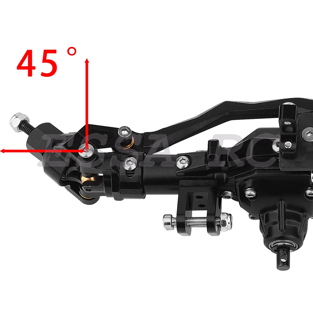 CNC Diamond-Shaped Aluminum Complete Front and Rear Axle for 1/10 RC Crawler Rock Racer Axial Wraith 90018 RR10 Upgrade Parts